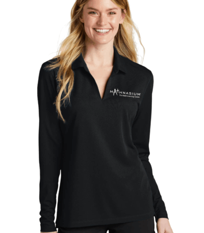 Nike Ladies Dri-FIT Micro Pique 2.0 Long Sleeve Polo