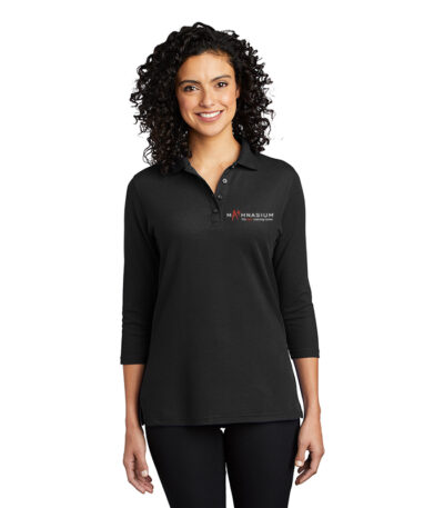 Port Authority Ladies Silk Touch™ 3/4-Sleeve Polo