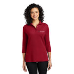 Port Authority Ladies Silk Touch™ 3/4-Sleeve Polo