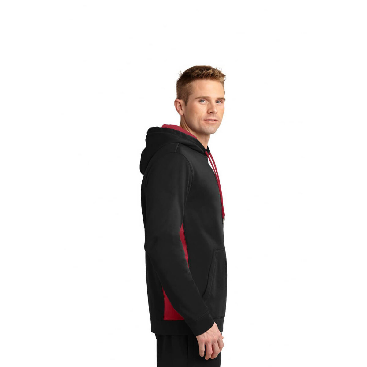 Sport-Tek® Sport-Wick® Fleece Colorblock Hooded Pullover