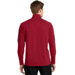 Sport-Tek® Sport-Wick® Textured Colorblock 1/4-Zip Pullover