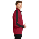 Sport-Tek® Sport-Wick® Textured Colorblock 1/4-Zip Pullover