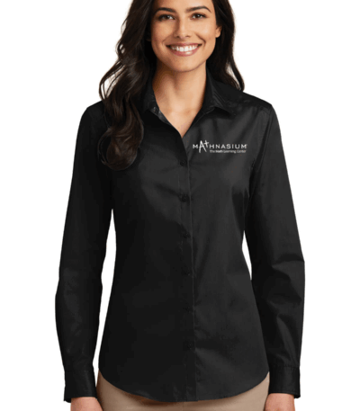 Port Authority® Ladies Long Sleeve Carefree Poplin Shirt
