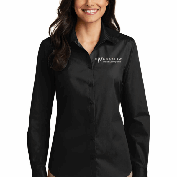 Port Authority® Ladies Long Sleeve Carefree Poplin Shirt