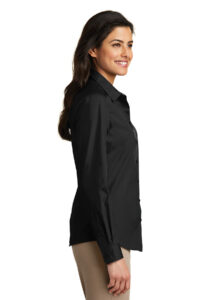 Port Authority® Ladies Long Sleeve Carefree Poplin Shirt
