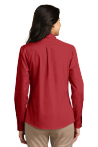 Port Authority® Ladies Long Sleeve Carefree Poplin Shirt