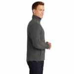 Port Authority® Heather Microfleece Full-Zip Jacket