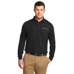 Mens Silk Touch Long Sleeve Polo
