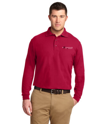 Mens Silk Touch Long Sleeve Polo