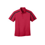 Mens Silk Touch Performance Colorblock Stripe Polo