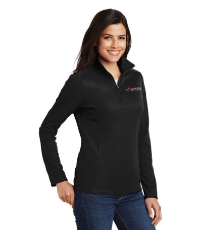 Ladies Pinpoint Mesh 1/2-Zip