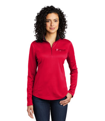 Port Authority ® Ladies Silk Touch ™ Performance 1/4-Zip