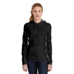 Sport-Tek® Ladies Sport-Wick® Fleece Colorblock Hooded Pullover