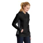Sport-Tek® Ladies Sport-Wick® Fleece Colorblock Hooded Pullover