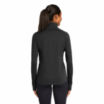 Sport-Tek® Ladies Sport-Wick® Textured 1/4-Zip Pullover