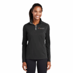 Sport-Tek® Ladies Sport-Wick® Textured 1/4-Zip Pullover