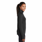 Sport-Tek® Ladies Sport-Wick® Textured 1/4-Zip Pullover