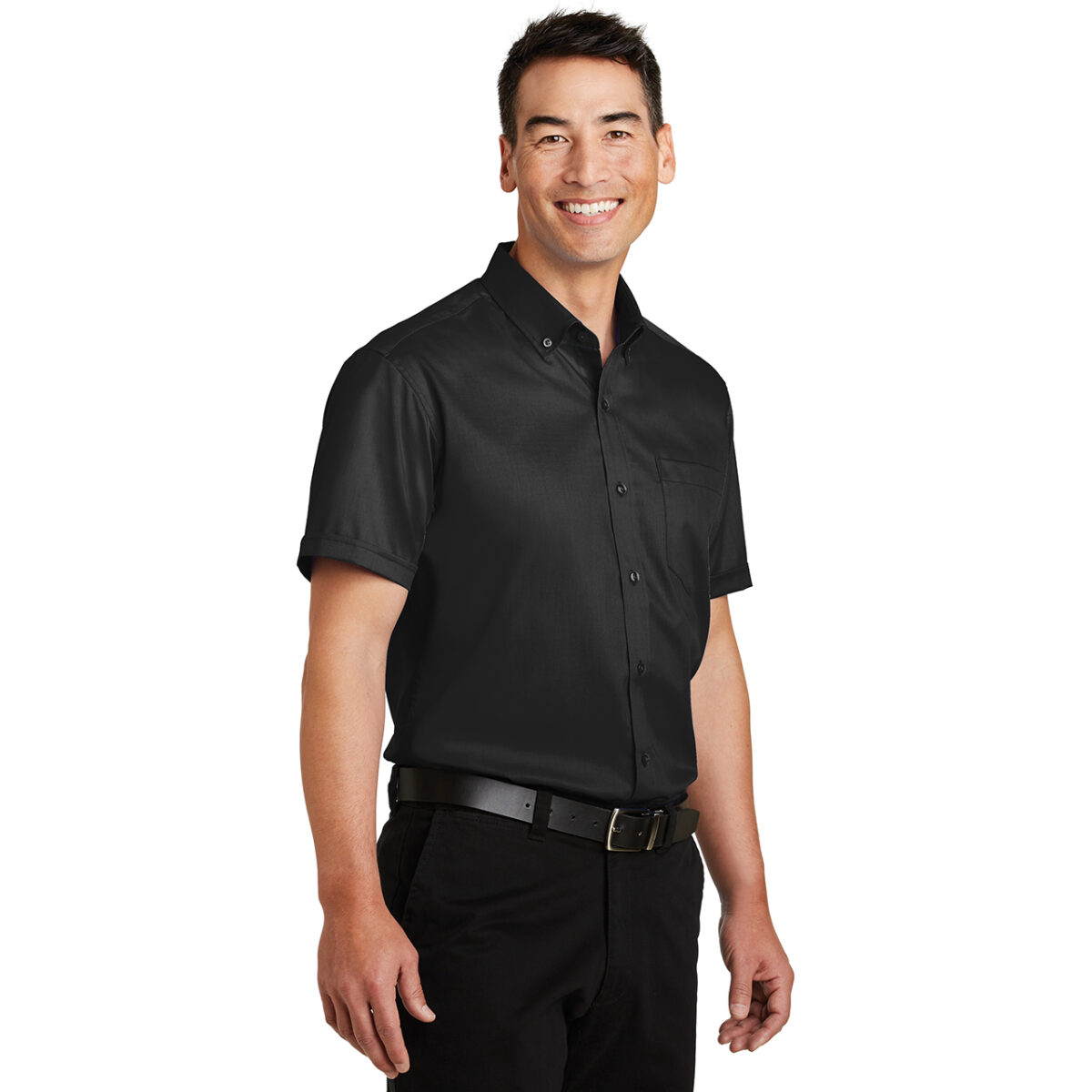 Mens Short Sleeve Twill Shirt