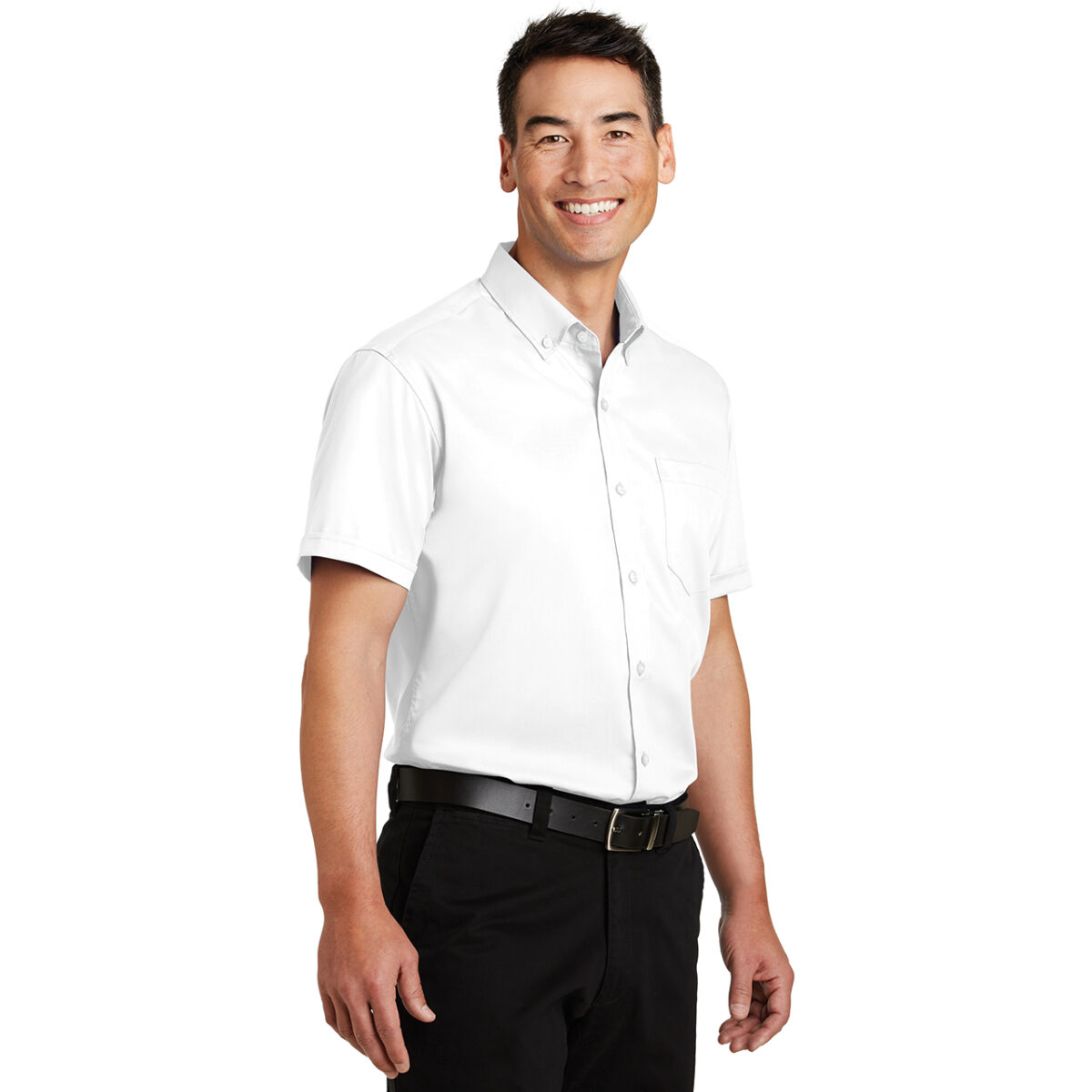 Mens Short Sleeve Twill Shirt