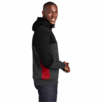 Sport-Tek® Tech Fleece Colorblock Full-Zip Hooded Jacket