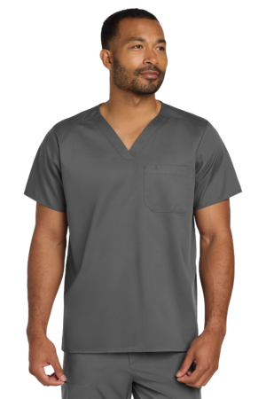 Unisex WorkFlex Chest Pocket V-Neck Top