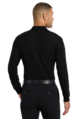 Silk Touch™ Long Sleeve Polo with Pocket - Image 2